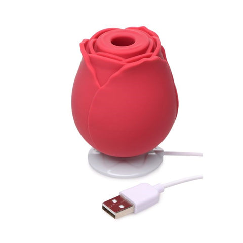 Bloomgasm 10X Wild Rose Silicone Clitoral Stimulator - Clit Ticklers and Pulsators