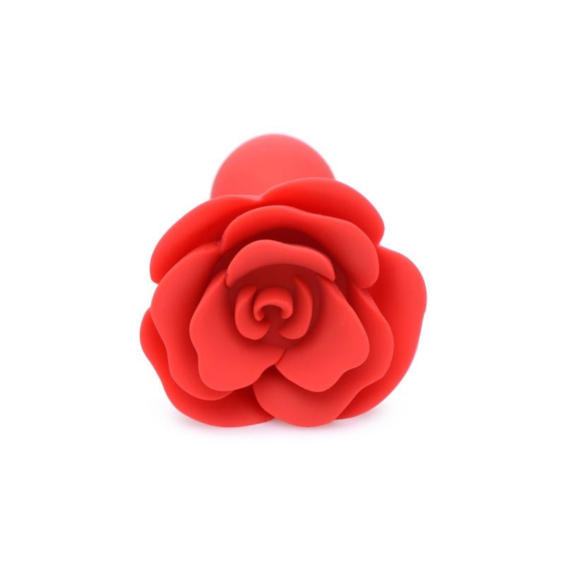 Master Series Booty Bloom Silicone Rose Anal Plug Red - Butt Plugs