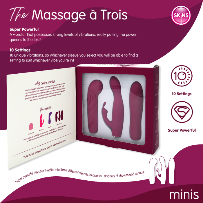 Skins Minis Massage A Trois Sex Toy Set - Sex Kits