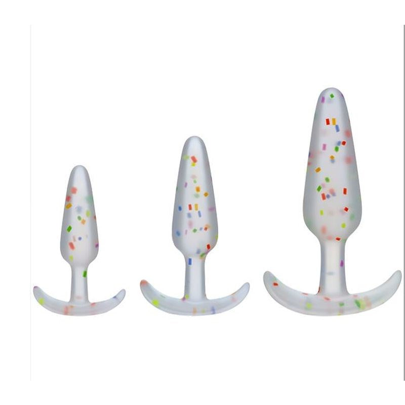 Doc Johnson Pride Silicone Anal Trainer Set - Butt Plugs