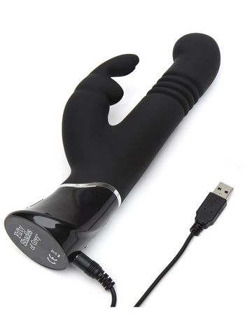 Greedy Girl Thrusting G-Spot Rabbit Vibe by Lovehoney - Rabbit Vibrators