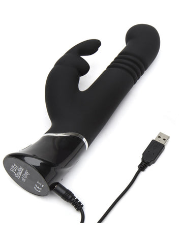 Greedy Girl Thrusting G-Spot Rabbit Vibe by Lovehoney - Rabbit Vibrators