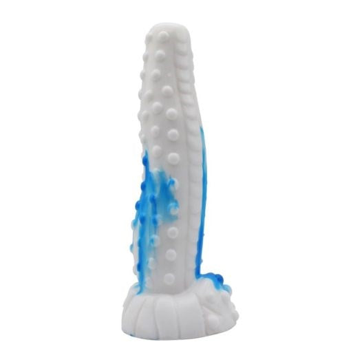 Faak Tiger Silicone Dildo Blue / White - Anal Dildos