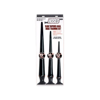 Hosed Slim Tapered Anal Hose Training Set - Butt Plugs