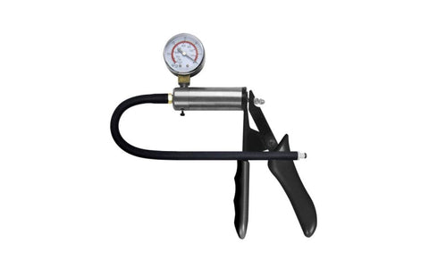 LuvPump Brass Pistol Penis Pump by Shots Toys - Penis Pumps And Stretchers