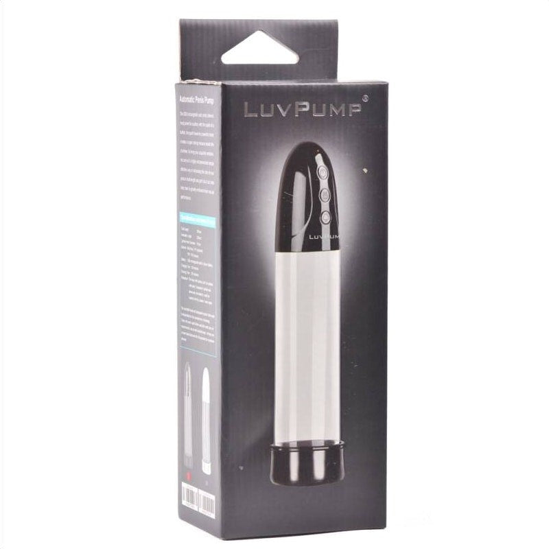 LuvPump Premium Rechargeable Suction Penis Pump With Sleeve & Donut - Penis Pumps And Stretchers
