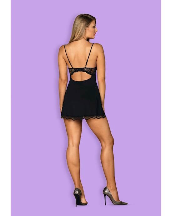 Obsessive Luvae Babydoll Lingerie Black - BabyDolls And Chemises