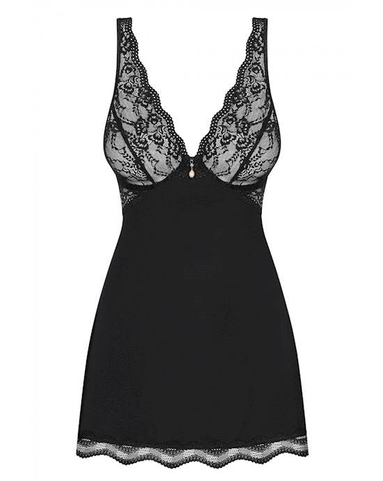 Obsessive Luvae Babydoll Lingerie Black - BabyDolls And Chemises