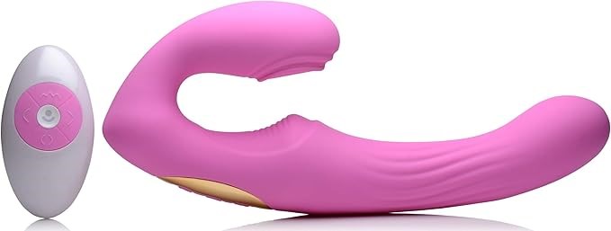 Strap U 15X U Pulse Strapless Strap On With Remote Pink - Strap On Sextoys