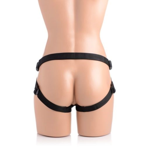 Strap U Brazen Silicone Dildo With Harness 8 Inch Flesh - Strap On Sextoys