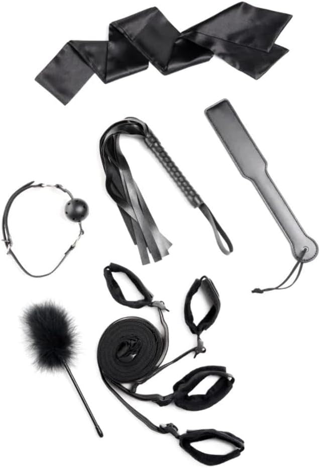 Strict Bed Restraint Bondage Kit Black - Bondage Kits