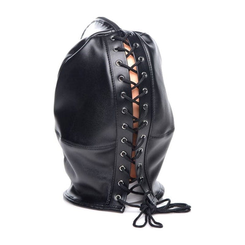 Strict Zip Front Bondage Hood by XR Brands - Bondage Hoods