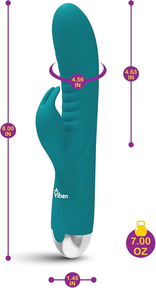 Viben Alluring Come Hither Rabbit Vibrator Ocean - Rabbit Vibrators