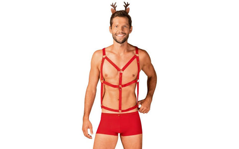 Mr. Reindy 3 Piece Mens Costume Set by Obsessive - Fancy Dress Ups
