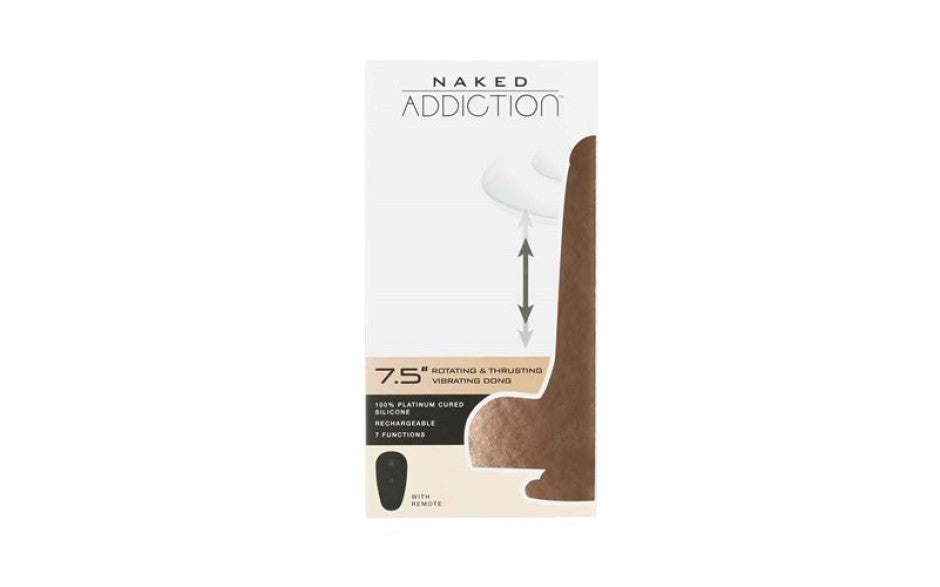 Addiction The Freak Vibrating Rotating Dong With Remote - Vibrating Dildos
