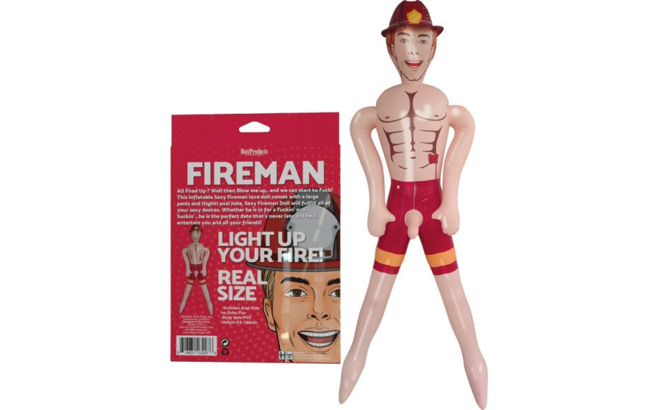 Hott Products Fireman Inflatable Blowup Love Doll - Love Dolls