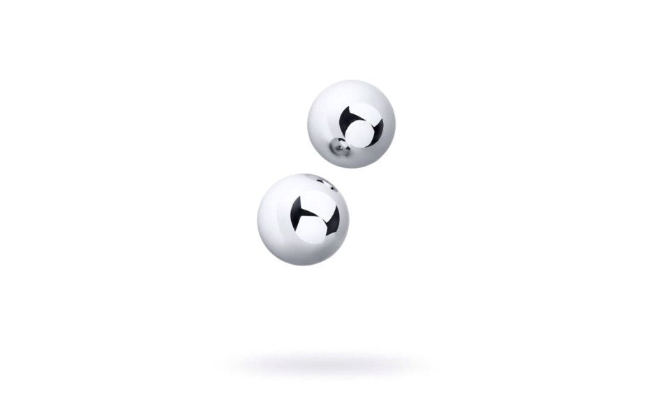 Metal Silver Metal Vaginal Balls 2 Piece 3 cm - Love Eggs and Kegel Exercisers