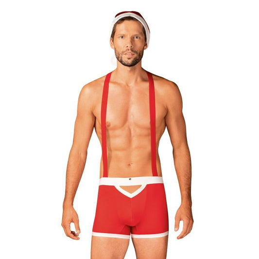 Mr. Claus Mens Sexy Costume Set 3 Piece by Obsessive - Fancy Dress Ups
