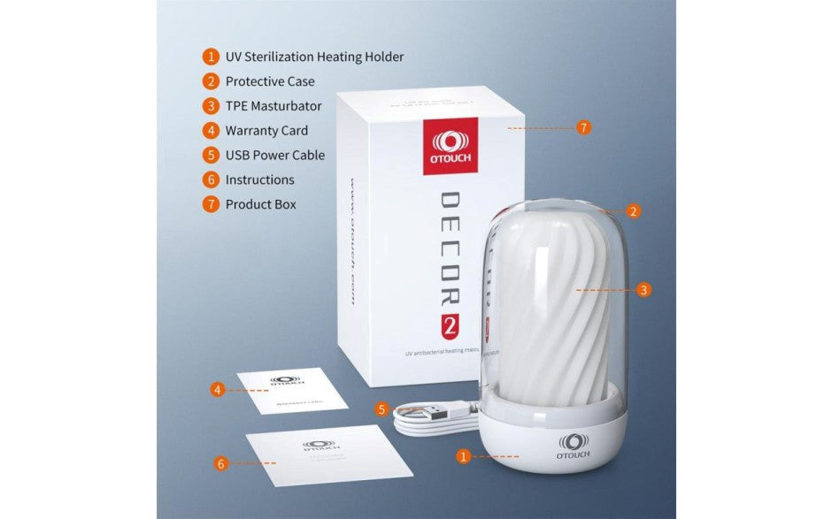 OTouch DECOR 2 Masturbator Sleeve With UV Sterilization & Heating Unit - Masturbators and Strokers