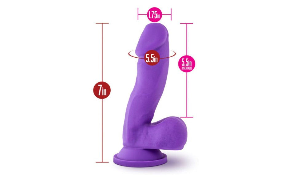 Ruse Juicy Harness Compatible Realistic Dong Purple - Realistic Dildos