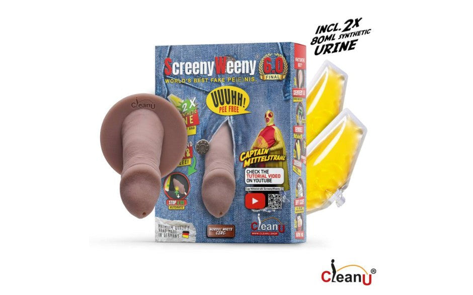 Screeny Weeny 6.0 Cut Nordic White Fake Penis - Realistic Dildos