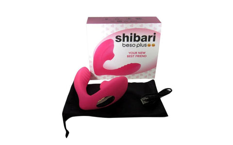 Beso Plus Air Pulse G Spot & Clitoral Vibrator by Shibari - Clit Ticklers and Pulsators