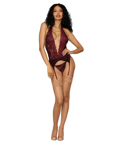 Sexy Garter Slip & G-String by Dream Girl Lingerie - Teddies and Bodysuits