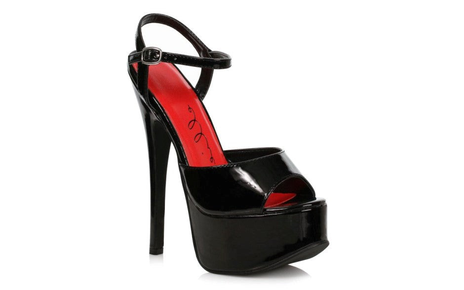 Ellie Shoes 6.5 Inch Stiletto Womens Sandal Black - Womens Footwear