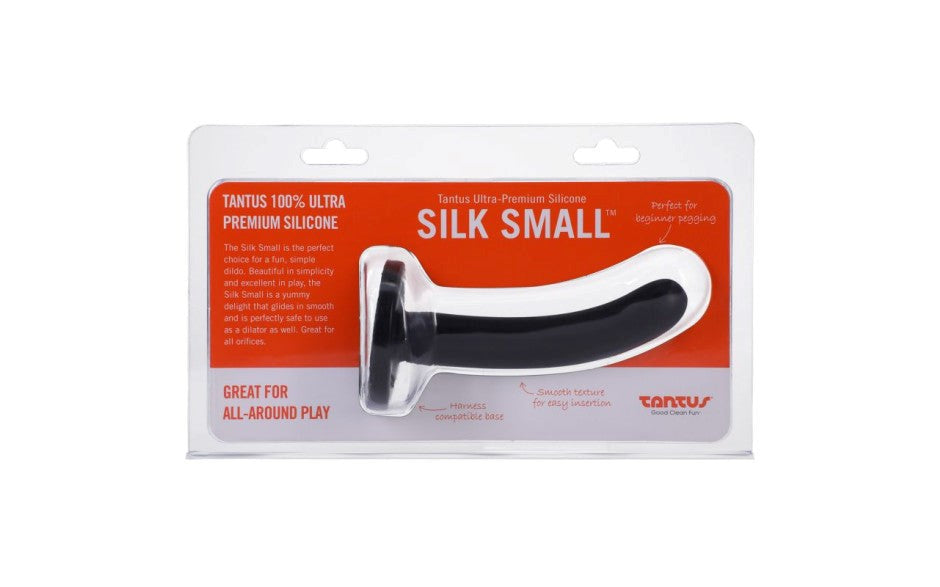 Tantus Silk Silicone Dildo Small Onyx - Realistic Dildos