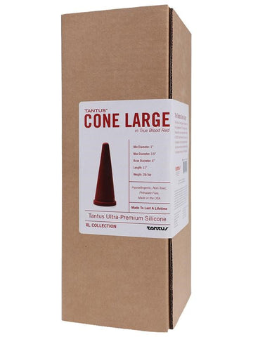 Cone Large Red Silicone Butt Plug by Tantus - Butt Plugs