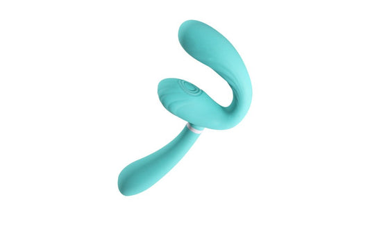 Arosum Sapphi Detachable Strapless Strap On Double Vibrator