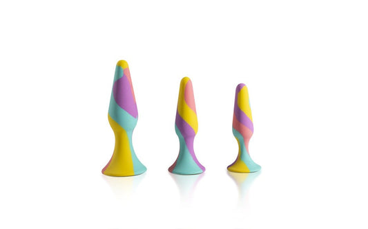 Arosum TriPlugs Silicone Anal Training Kit 3 Piece