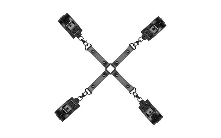 Bedroom Fantasies BDSM Play Hogtie With Hand & Ankle Cuffs - Cuffs And Restraints
