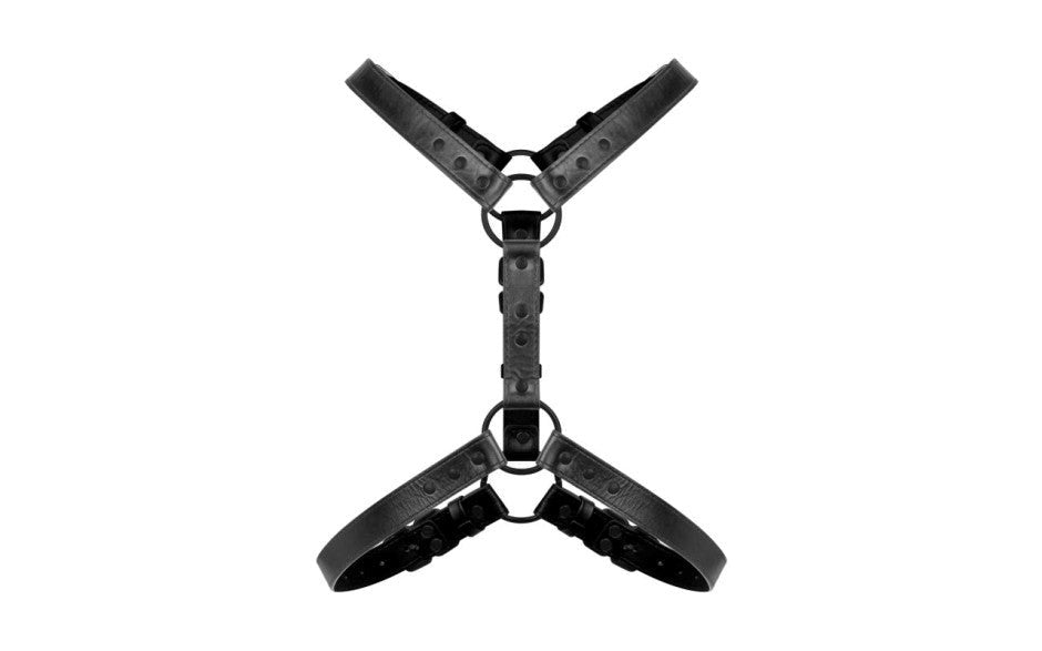 Bedroom Fantasies Max Bondage Harness Black - Cuffs And Restraints