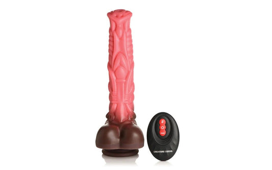 Creature Cocks Deluxe Centaur Thrusting & Vibrating Silicone Dildo