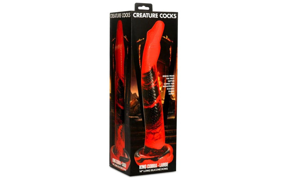 Creature Cocks Large King Cobra Long Silicone Dong 14 Inch - Realistic Dildos