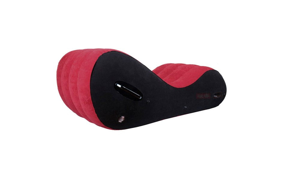 Daytona Inflatable Suede Love Lounge With Handrail Large - Sex Furniture