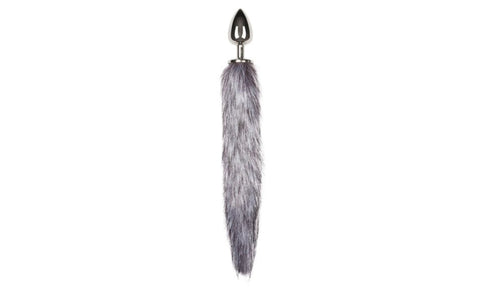 Fetish Collection Fox Tail No 4 Silver Anal Plug - Butt Plugs