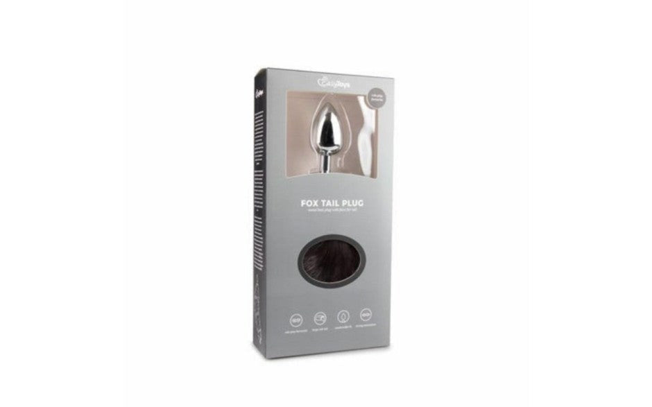 Fetish Collection Fox Tail No 4 Silver Anal Plug - Butt Plugs
