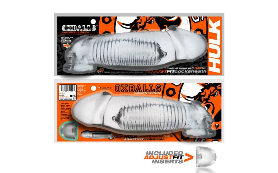 Oxballs Hulk Gargantic Mens Cock Sheath Clear - Pumps, Extenders and Sleeves