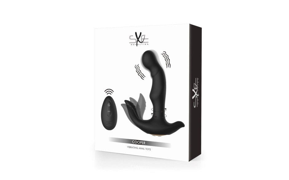 SXE Cooper Vibrating Remote Control Anal Prostate Massager Dildo Plug - Prostate Toys