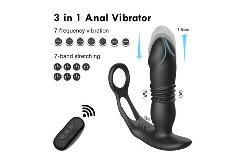 X-MEN Thrusting Silicone Butt Plug by NANMA Corporation - Butt Plugs