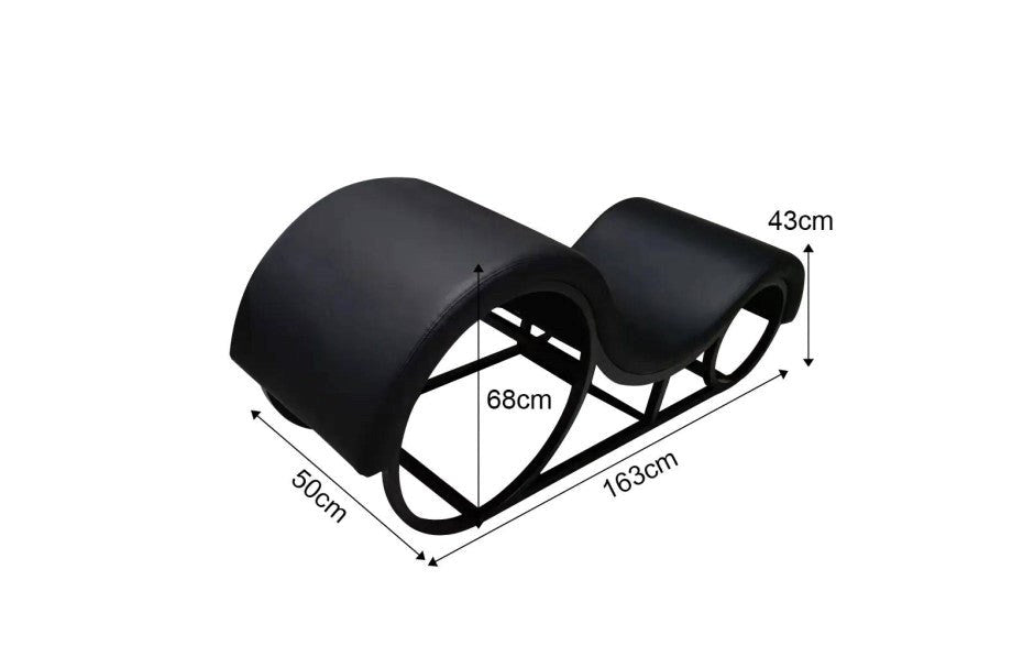 Daytona Kama Sutra Mebon Chaise Love Lounge Sex Furniture with Metal Frame and LED - Sex Furniture