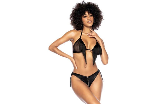 Fringe Halter 2 Piece Bra and Panty Set by Mapale - Bras and Bra Sets