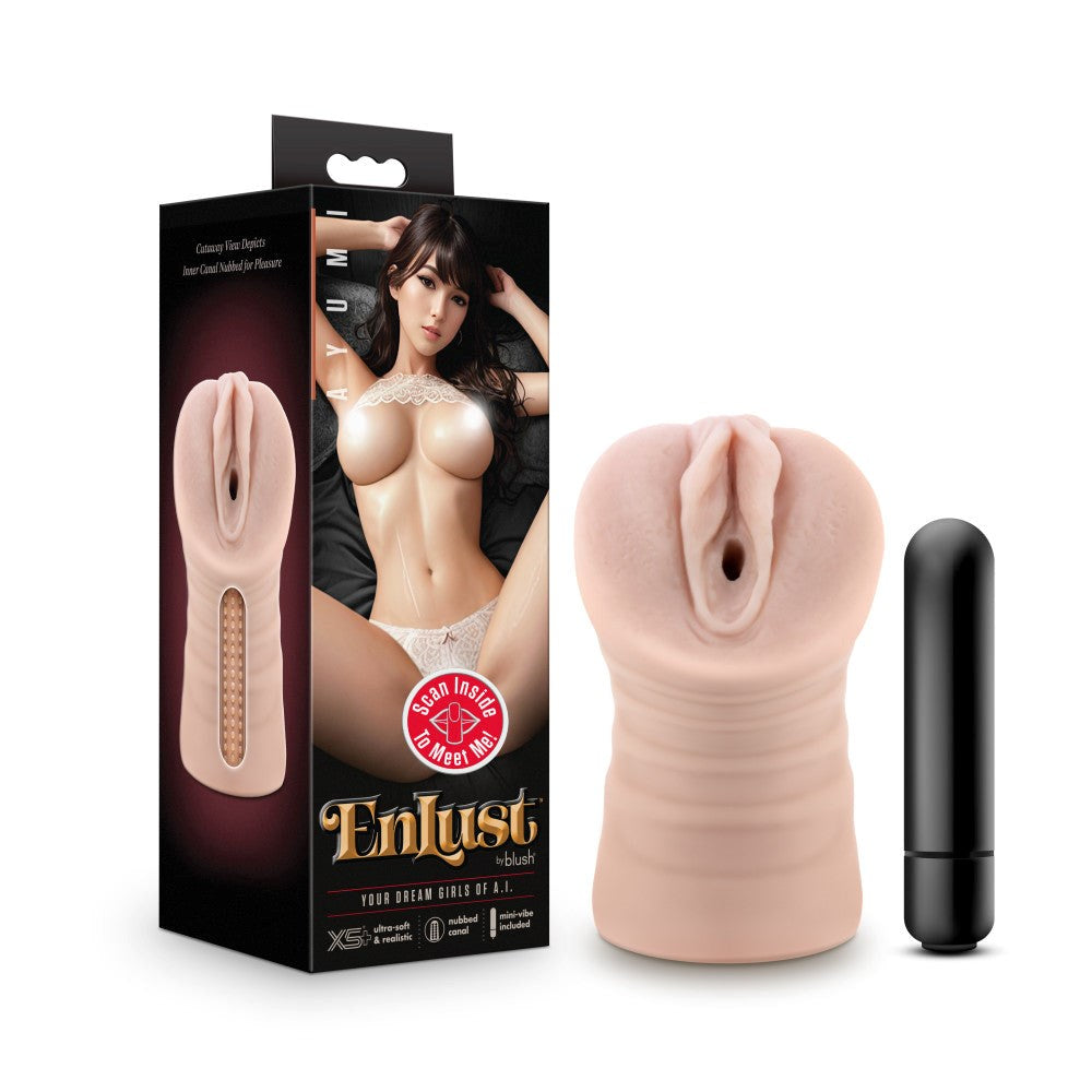 Blush EnLust Ayumi Vibrating Male Masturbator - Masturbators and Strokers