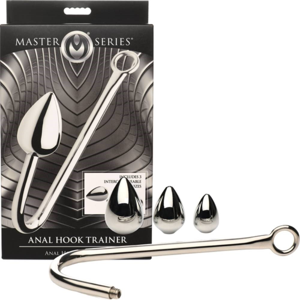 Master Series Anal Hook Trainer Anal Hook With 3 Plugs - Butt Plugs