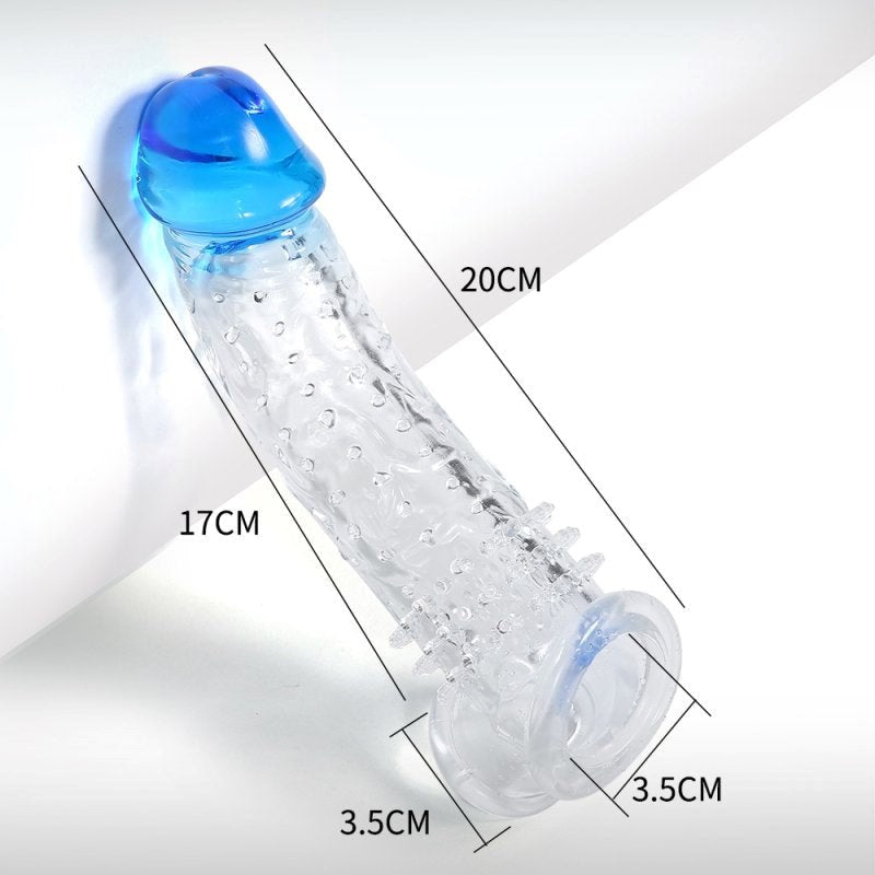 BDStyle Mens Penis Enlargement Sleeve with Elastic Ball Band - Penis Sleeves and Extenders