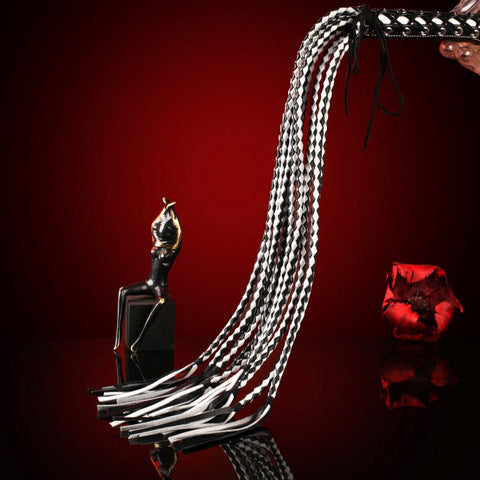 Leather Cat 12 Tails Bondage Whip by BDStyle - Whips And Crops