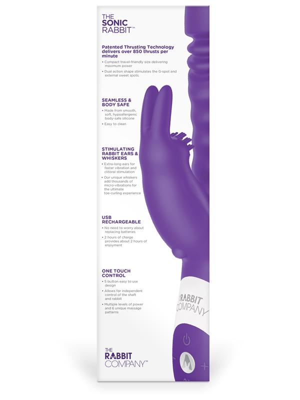 The Rabbit Company The Sonic G-Spot Rabbit Massager - - Rabbit Vibrators