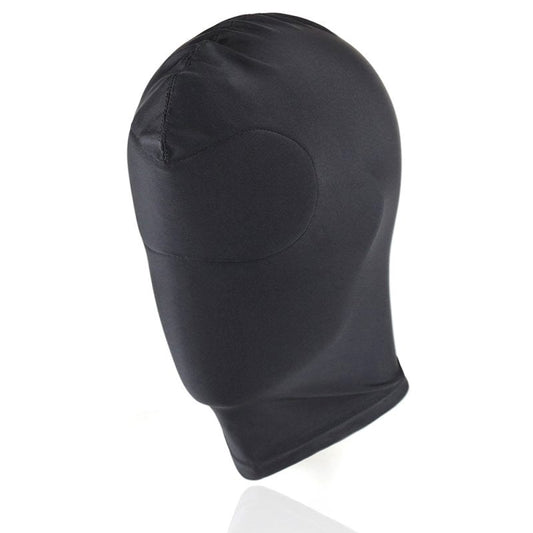 BDStyle BDSM Play Spandex Hood With Padded Blindfold Large Black